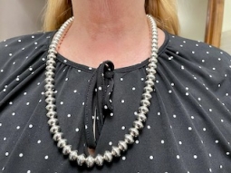 Desiree Yellowhorse Sterling Silver 25" Bead Necklace